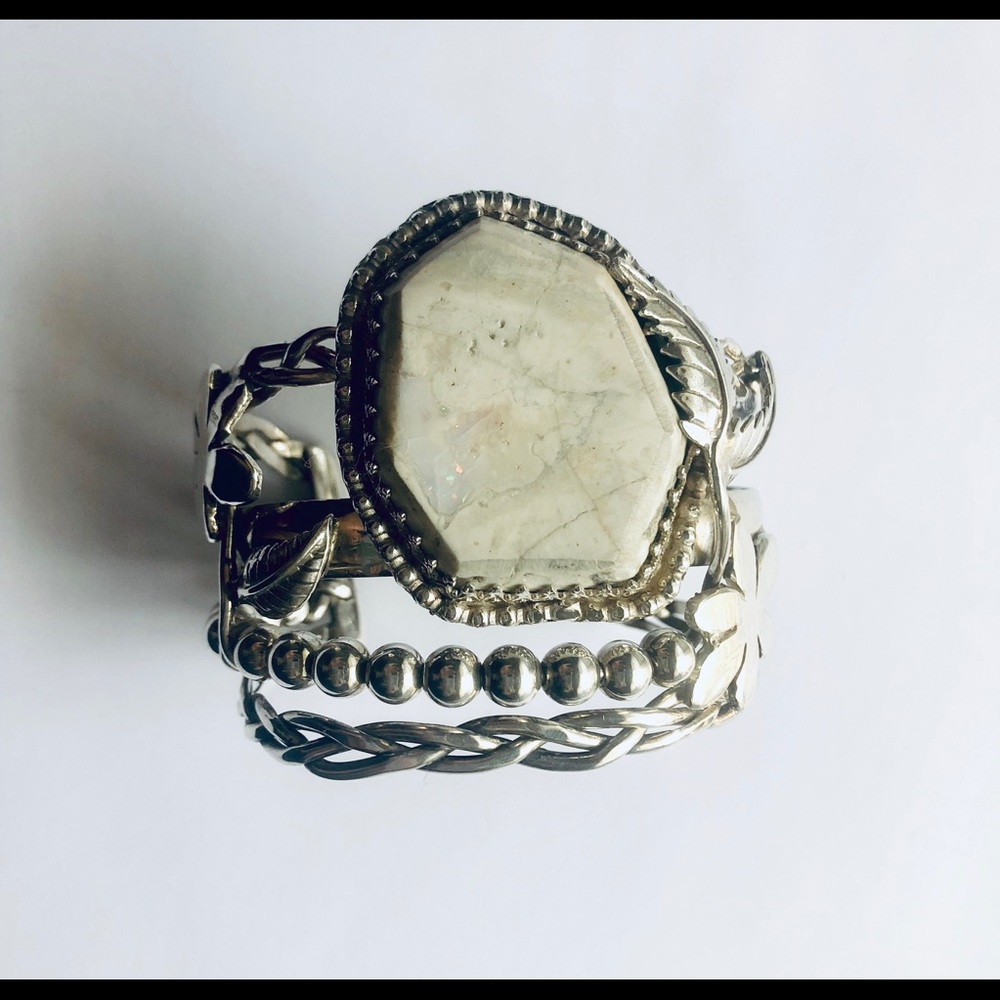 Bill Kirkham White Buffalo Cuff Bracelet